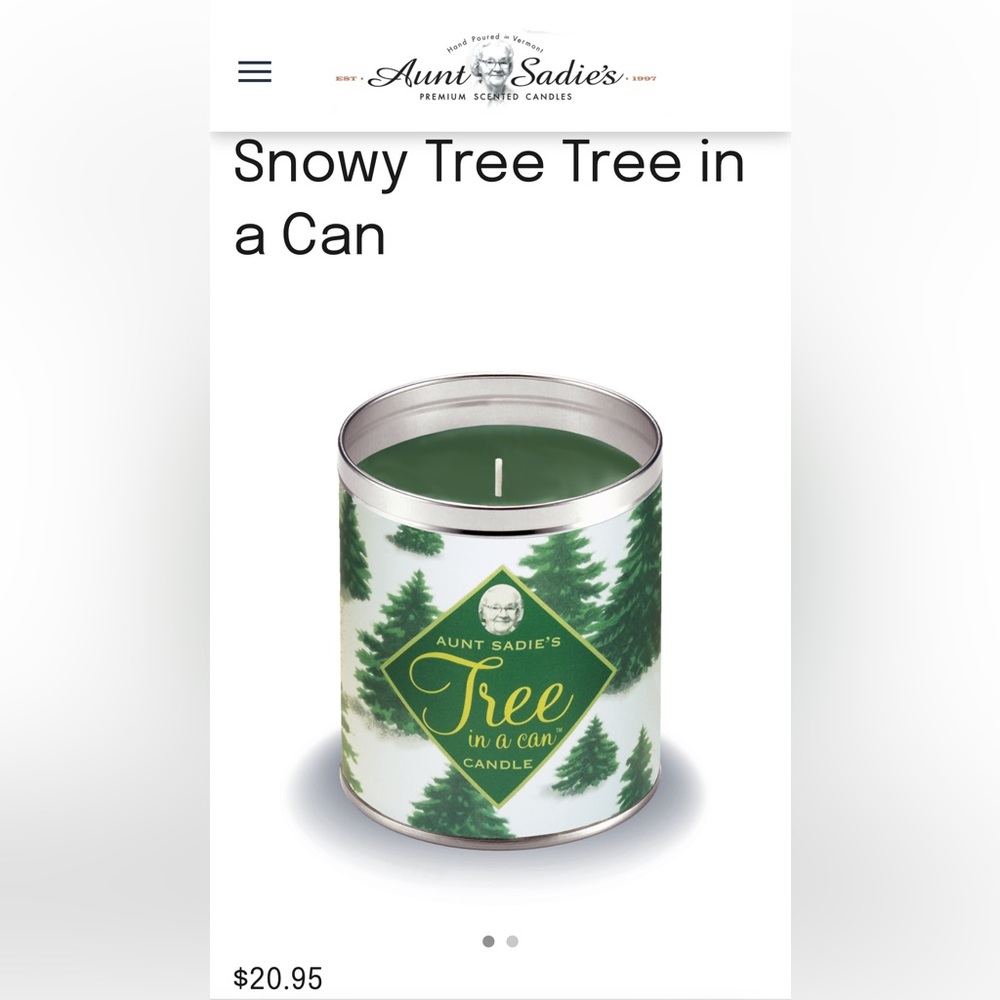 Aunt Sadie’s Christmas Tree in a Can - 🎄🕯️
